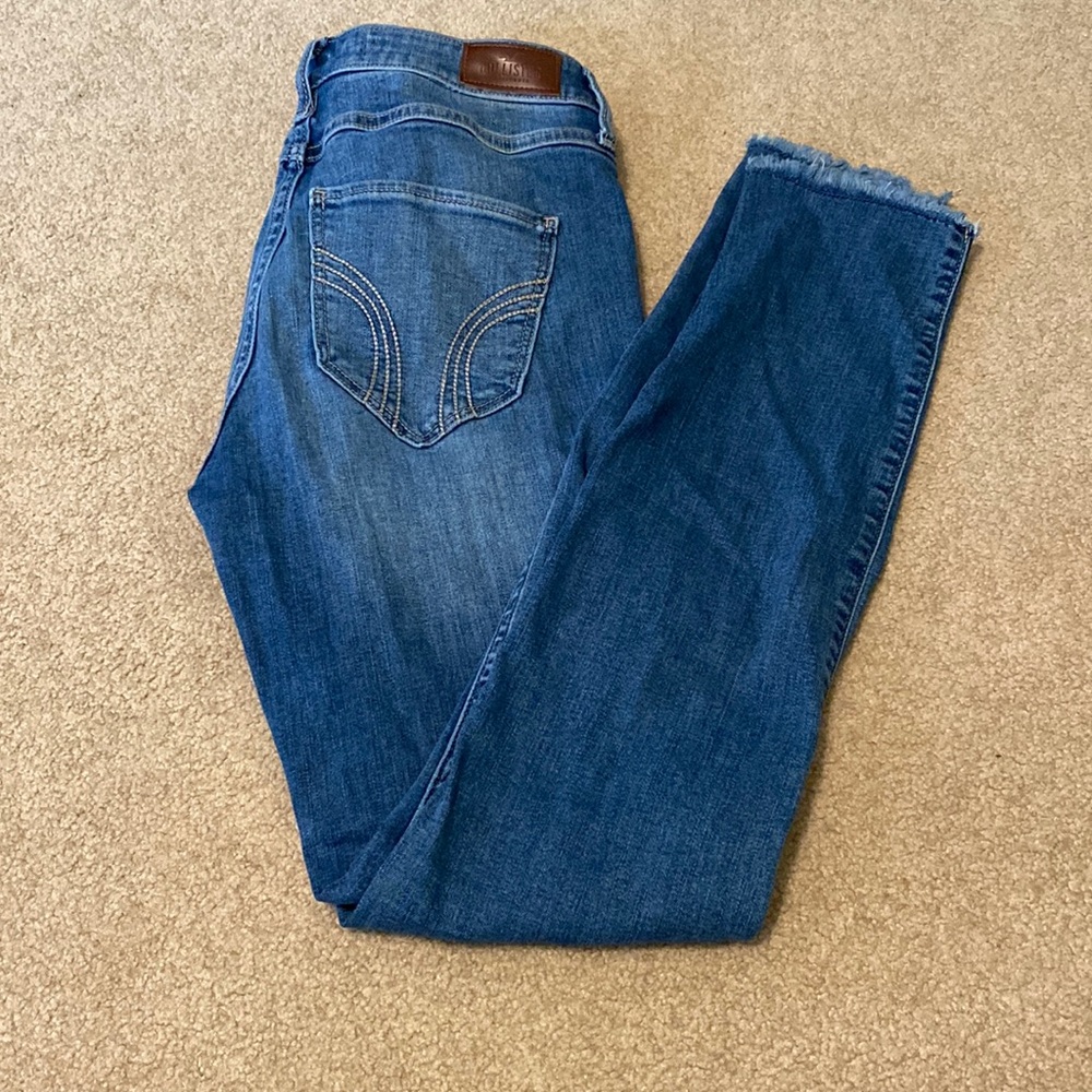 Hollister high rise super skinny ripped jeans